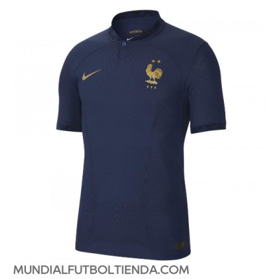 Camiseta Francia Kylian Mbappe #10 Primera Equipación Replica Mundial 2022 mangas cortas